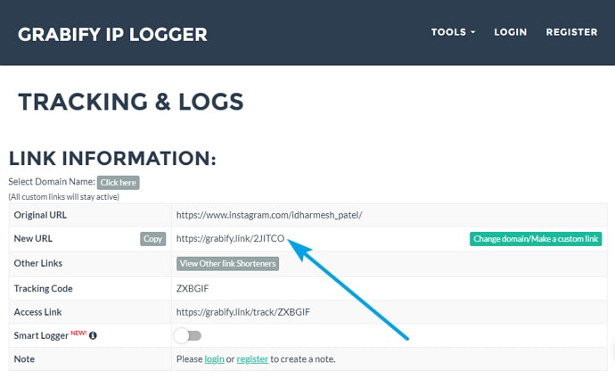 instagram ip address finder