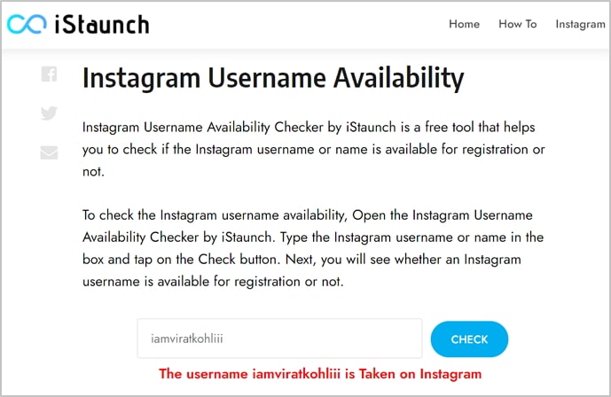 instagram username checker