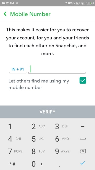 remove phone number from snapchat