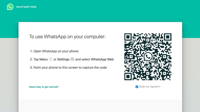 use whatsapp web on android device