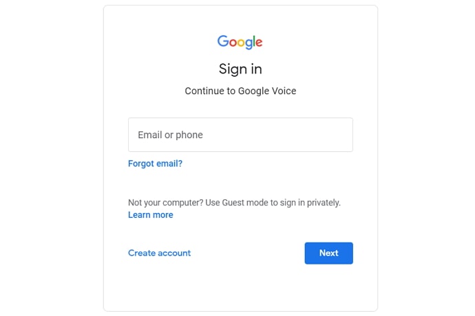 google voice number availability