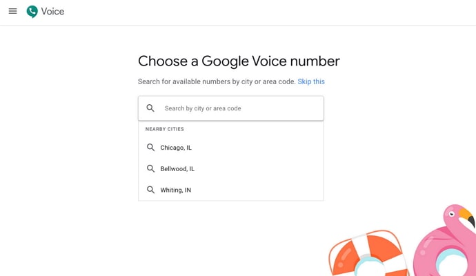 google voice number availability
