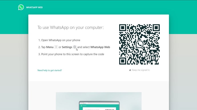 stay logged in on whatsapp web