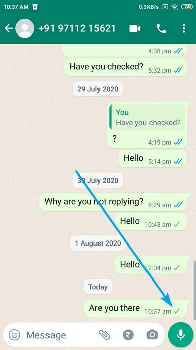 know if someone deleted their whatsapp account