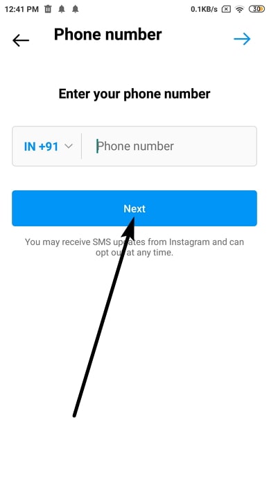 remove phone number from instagram