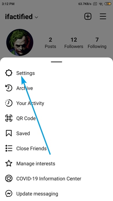 disable direct messages on instagram