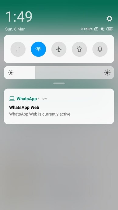 check whatsapp web login history