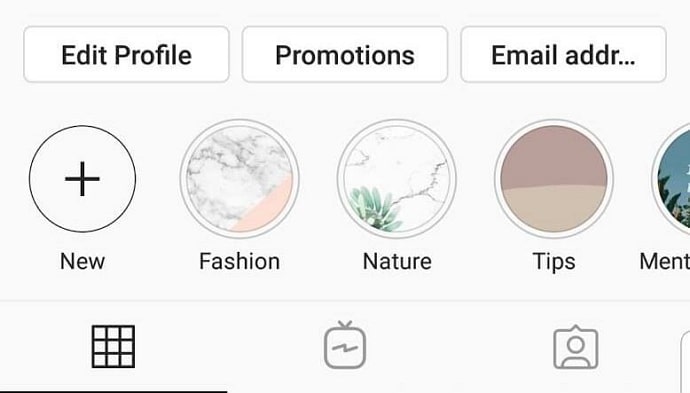 hide highlights from your instagram profile