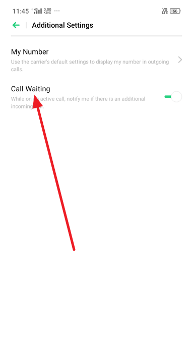 get incoming call notification when on another call