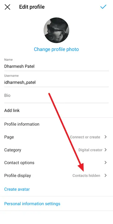 remove category on instagram