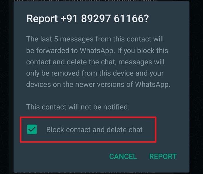 retrieve blocked messages on whatsapp