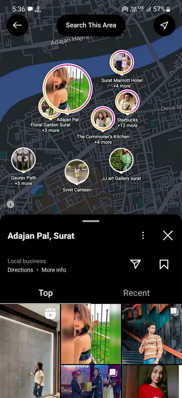 find nearby people on instagram
