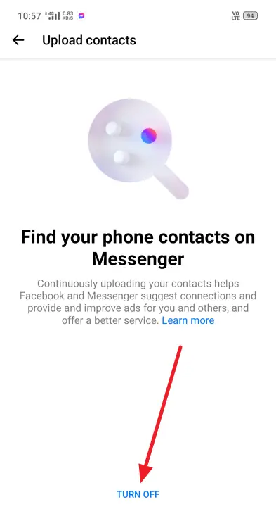 remove suggested in messenger
