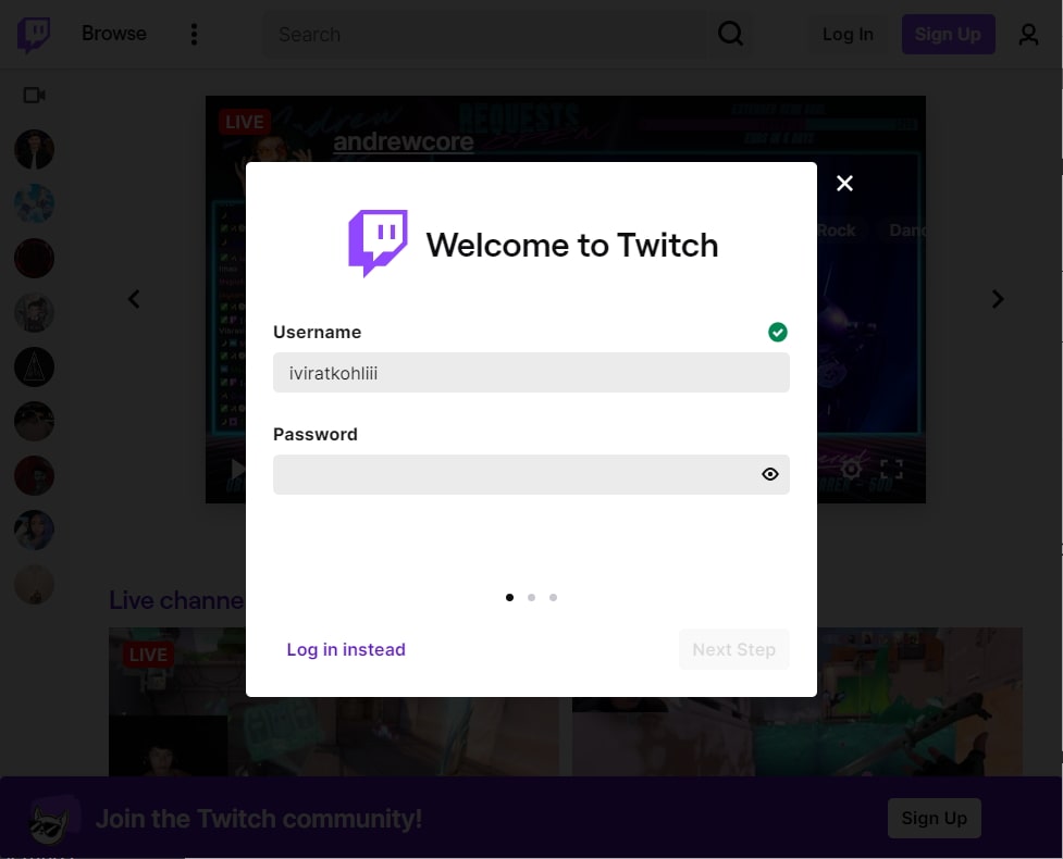 twitch name availability