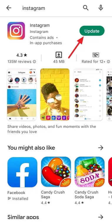 fix instagram avatar sticker not showing