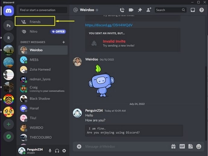create group chat on discord
