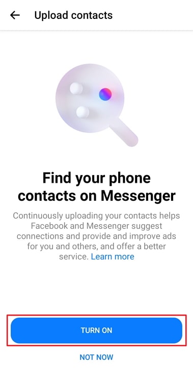 find someone on messenger by phone number