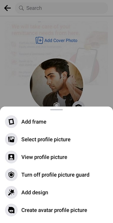 restrict someone from taking screenshot of your profile picture on facebook