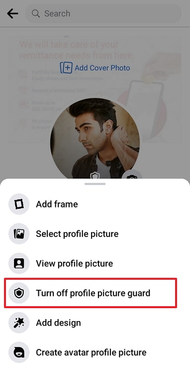 restrict someone from taking screenshot of your profile picture on facebook