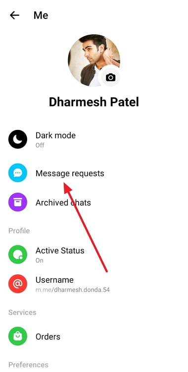 accept message request on messenger without replying