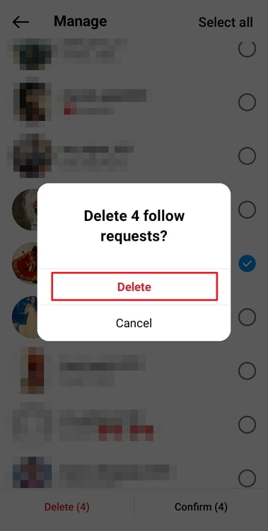 if you mistakenly cancel someone's follow request on instagram, can you undo it