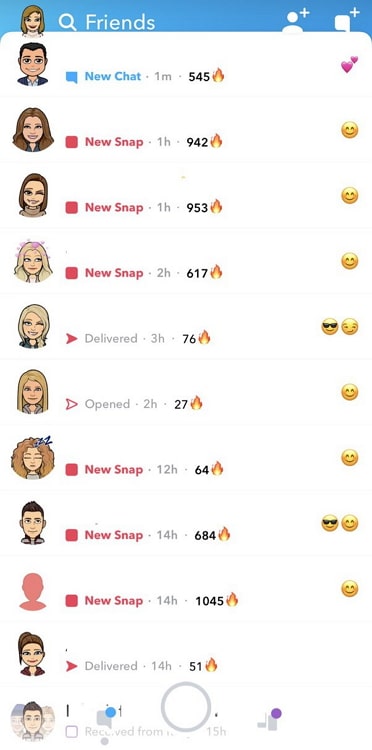long does it take for yellow heart emoji to disappear on snapchat