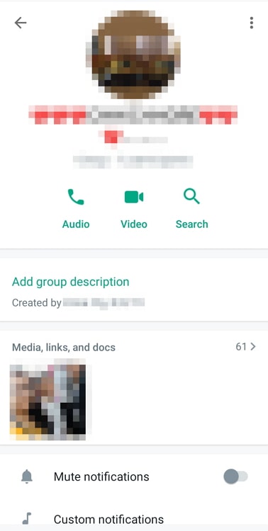 block a particular number in whatsapp group