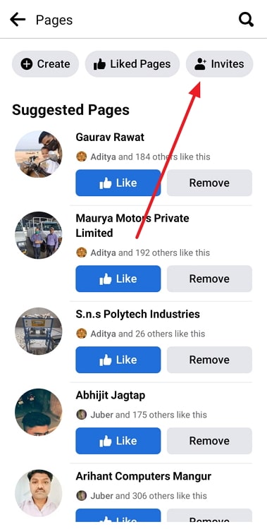 cancel invite to like facebook page that you already sent