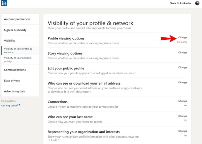 does linkeadin notify when you view a profile every time