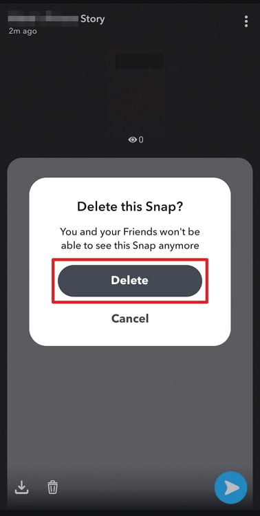 if i post snapchat story and then delete it, can people still see it