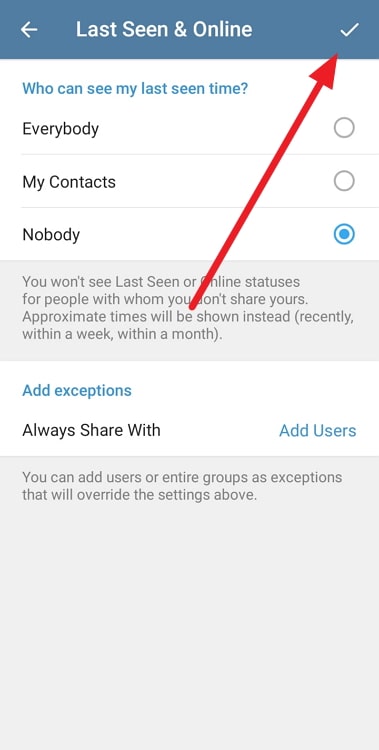 what does “last seen recently” mean on telegram