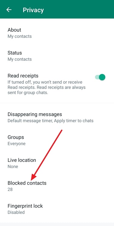 what happens to blocked contacts in whatsapp when i change my phone