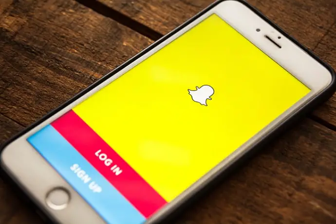 are photos taken through snapchat saved on your phone
