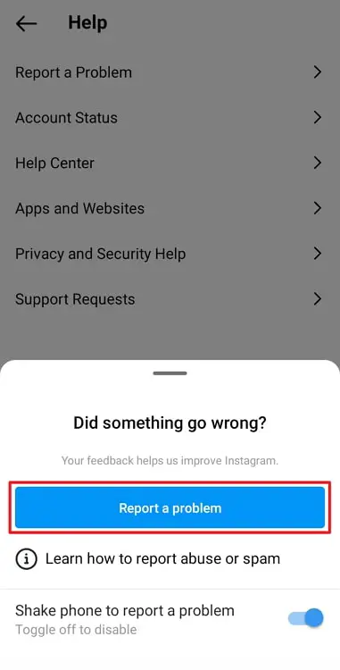 fix sorry, we couldn’t complete your request on instagram