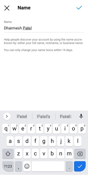 why can't i change my name on instagram after 14 days