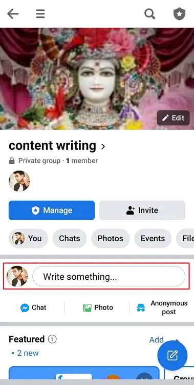 hide group posts from friends on facebook