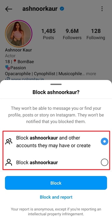 can blocked person see when you go live on instagram