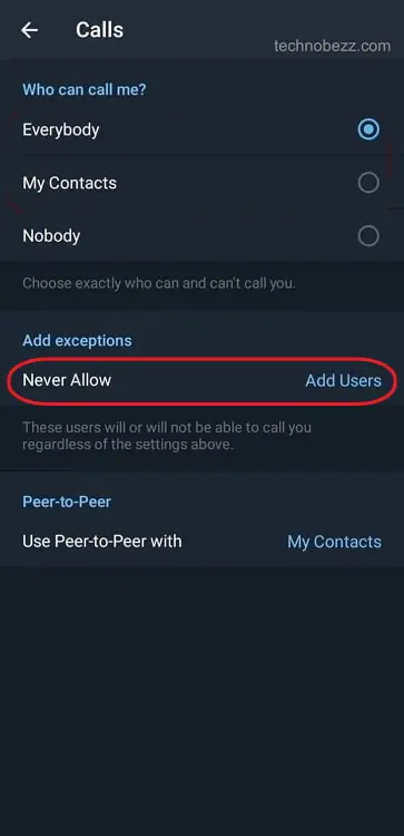 know if someone is on telegram call
