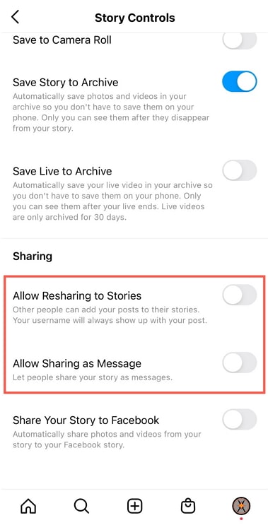 fix add post to your story missing on instagram