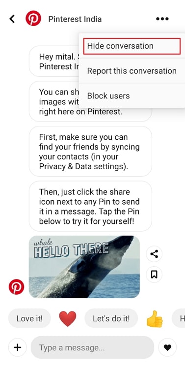 recover deleted pinterest messages